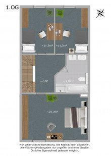 1.OG *TOP Preis* Gro�es Reihenmittelhaus in Gr�nheide - 5 Zi. - 150m� - renovierungsbed�rftig