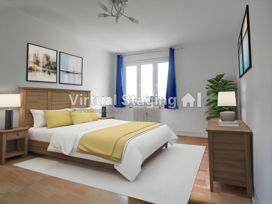 Schlafzimmer Staging 2 Etagenwohnung Berlin