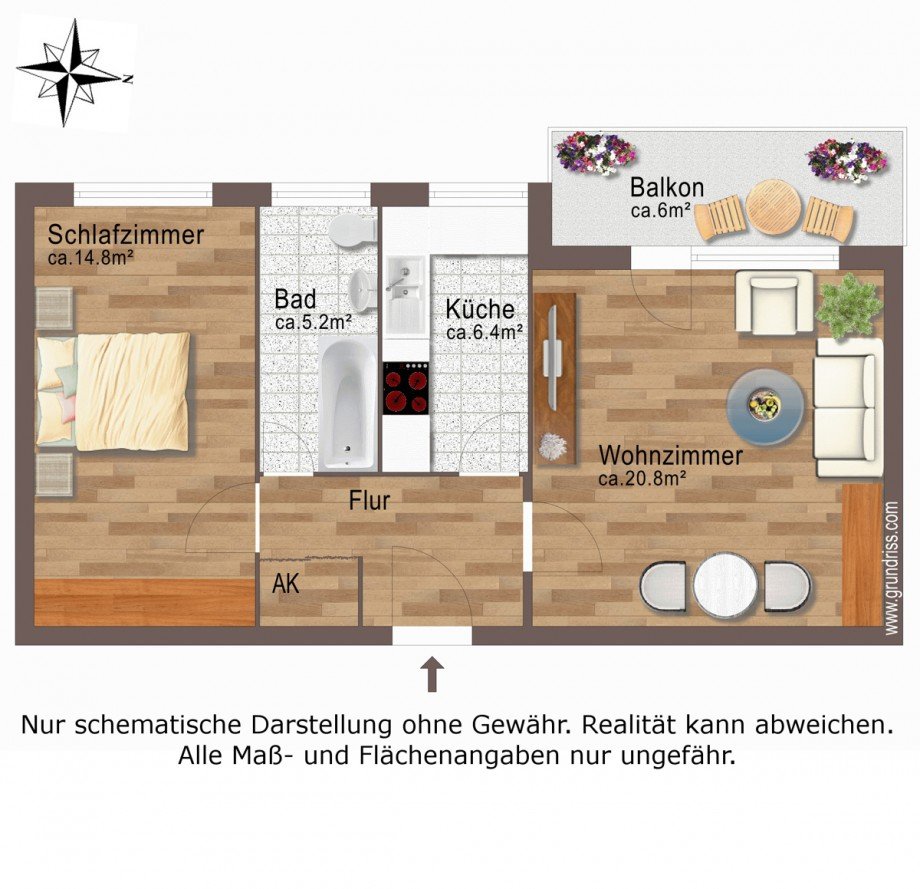 Grundriss Etagenwohnung Berlin - Zehlendorf