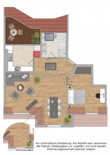 Grundriss Begehrtes Friedenau - Sonnige DG-Wohnung in gepflegtem Altbau - gro�e Terrasse - kein Aufzug