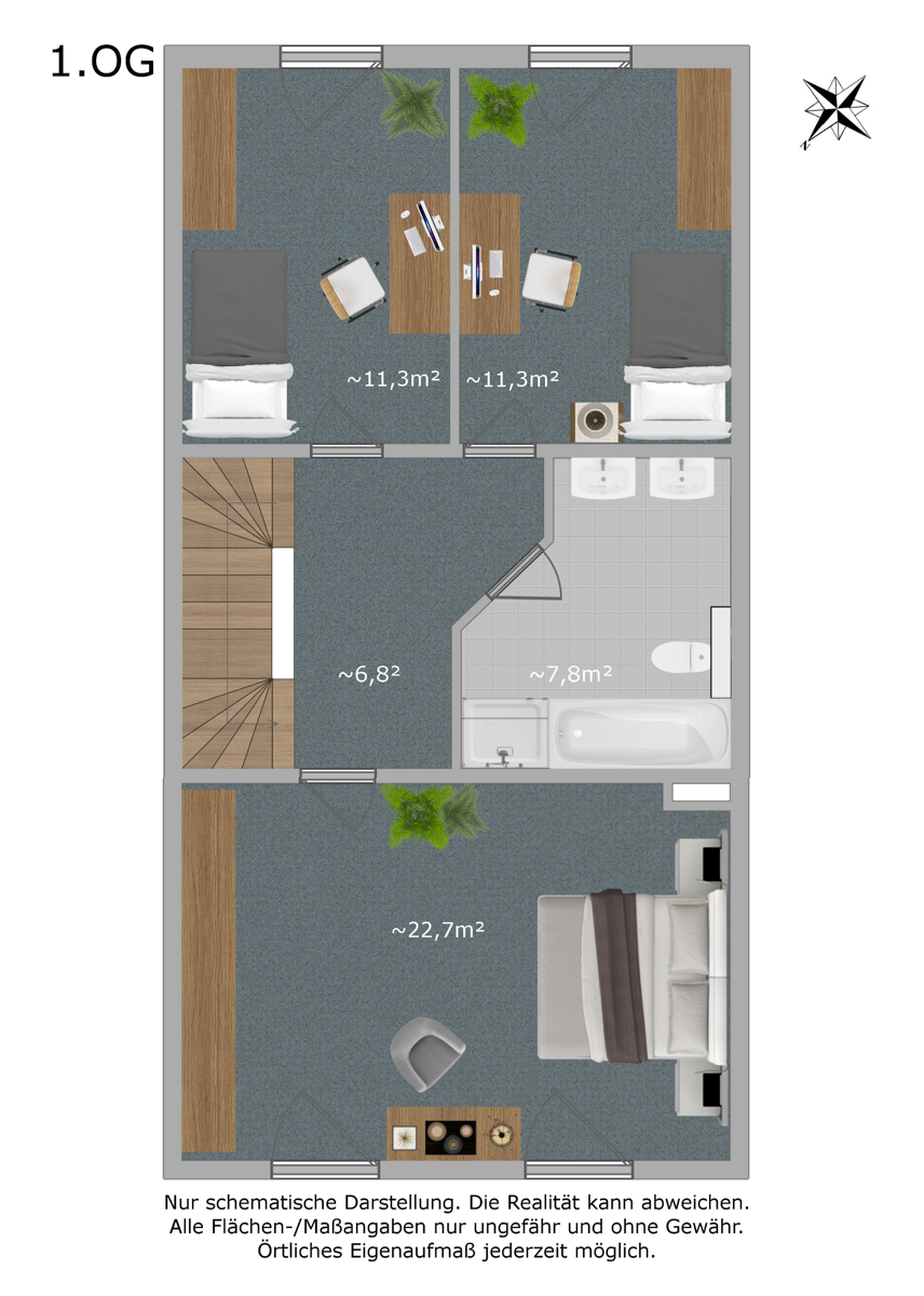1.OG Reihenmittelhaus Gr�nheide (Mark)