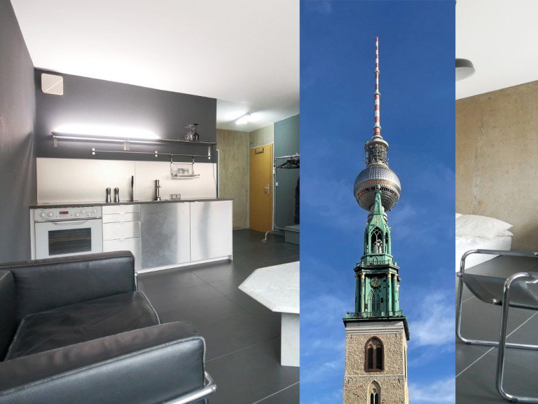 Zimmer Berlin - Mitte (Ortsteil) Etagenwohnung *Provisionsfrei* - Mini-Loft in Berlin-Mitte - Alexanderplatz - 1 Zi.-Appartement im Industrie-Stil