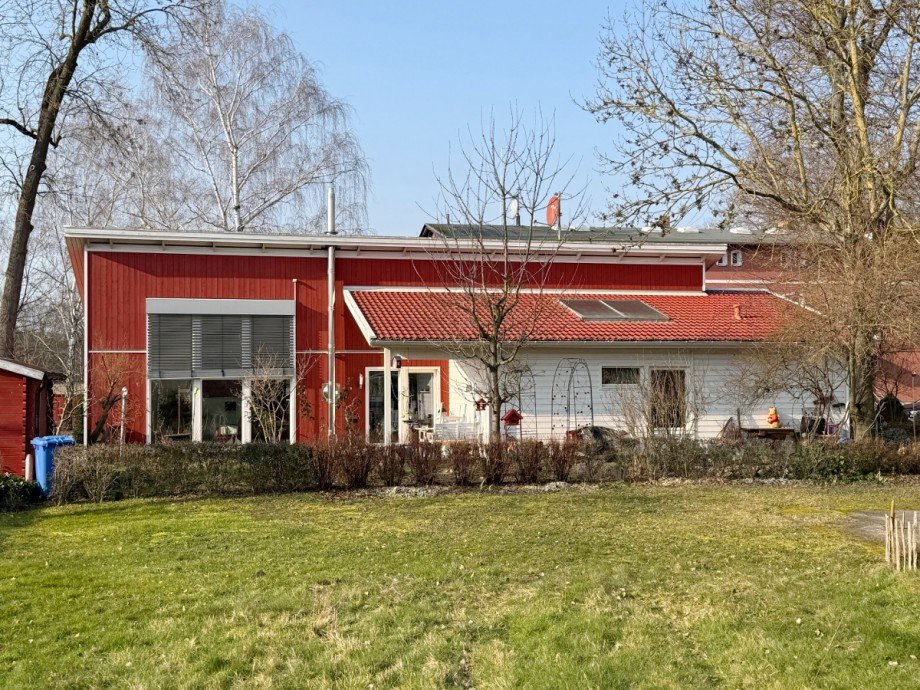 Ansicht Gartenseite Einfamilienhaus Gro�beeren