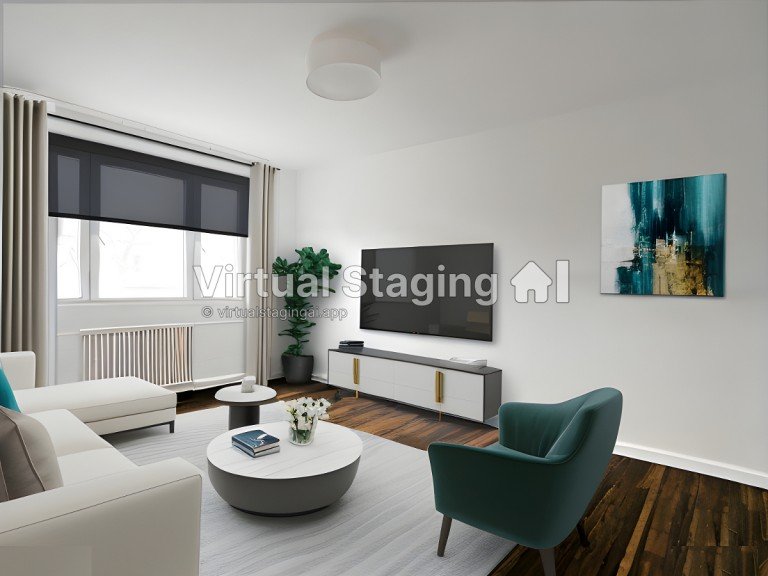 Wohnzimmer Staging Berlin - Steglitz (Ortsteil) Etagenwohnung Charmant und ruhig Wohnen in Steglitz - sehr gute Infrastruktur - 2 helle Zimmer