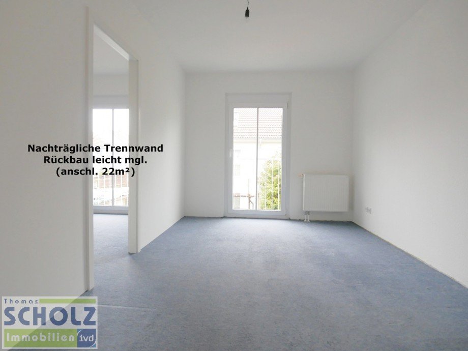 Schlafzimmer (aktuell geteilt) Doppelhaush�lfte Gr�nheide (Mark)